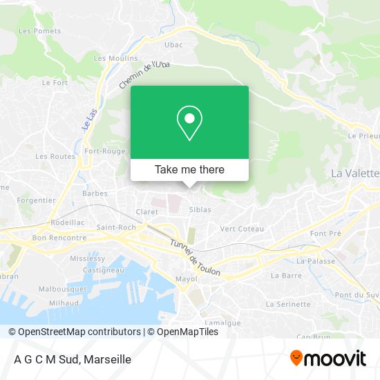 A G C M Sud map