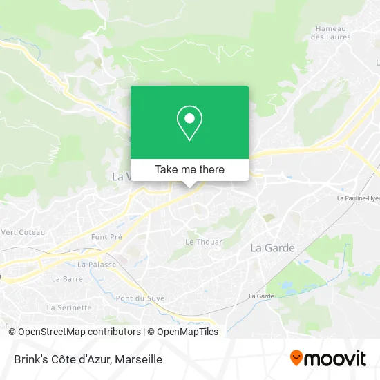 Brink's Côte d'Azur map