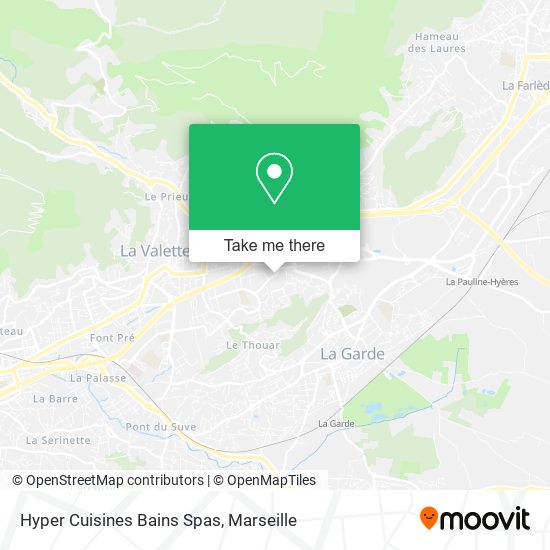 Hyper Cuisines Bains Spas map