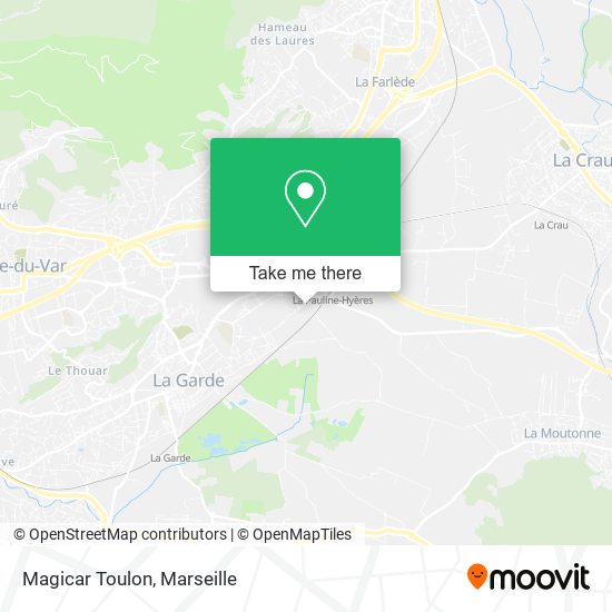 Magicar Toulon map