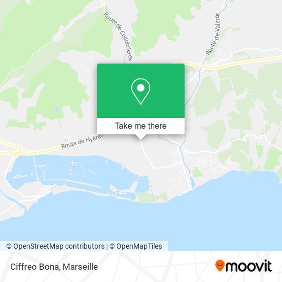 Ciffreo Bona map
