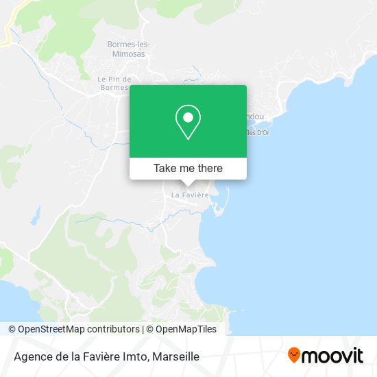 Mapa Agence de la Favière Imto