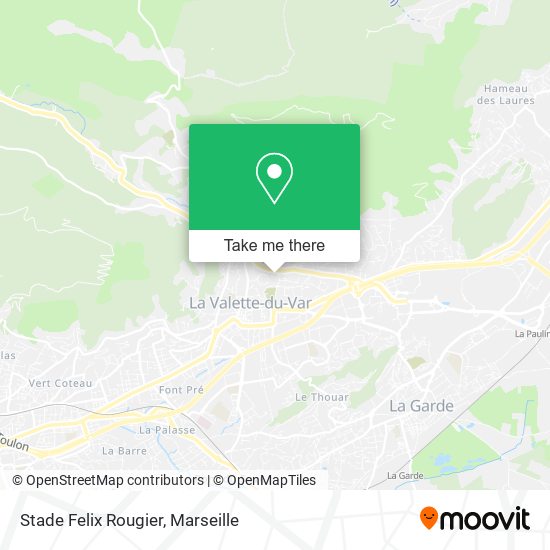 Stade Felix Rougier map