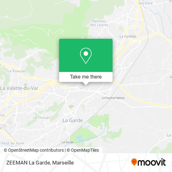 ZEEMAN La Garde map