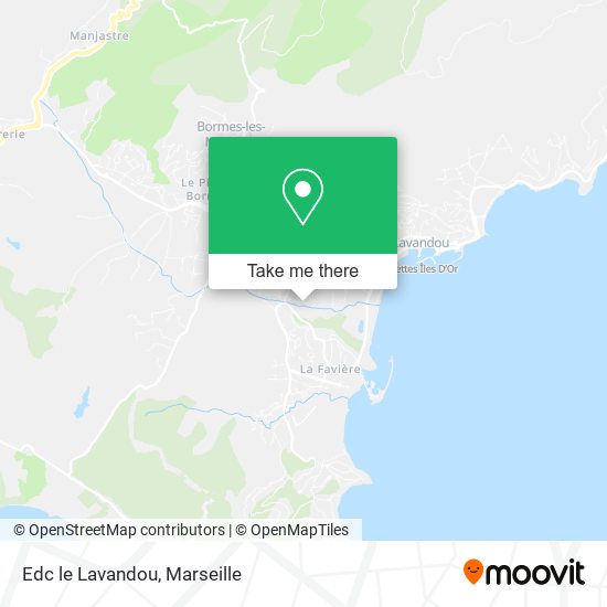 Edc le Lavandou map