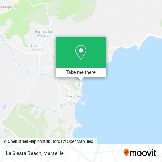 La Siesta Beach map