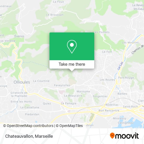 Chateauvallon map