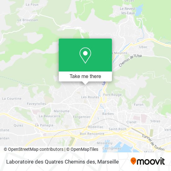 Laboratoire des Quatres Chemins des map