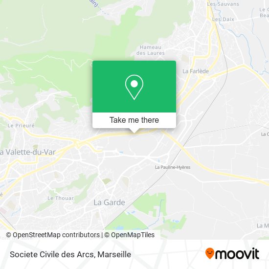 Societe Civile des Arcs map