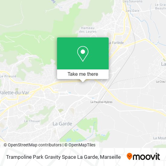 Trampoline Park Gravity Space La Garde map
