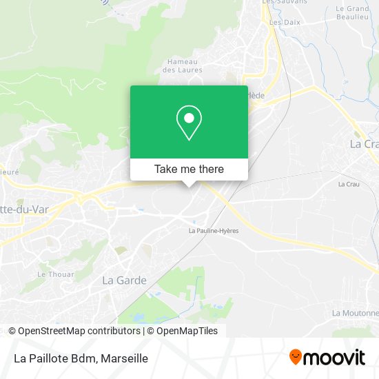 La Paillote Bdm map