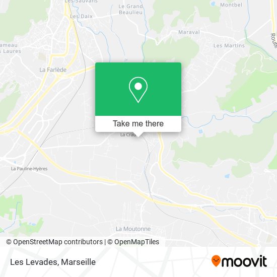 Les Levades map