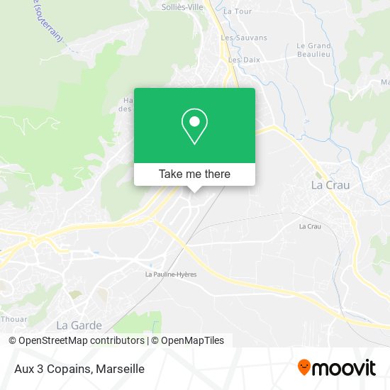 Aux 3 Copains map
