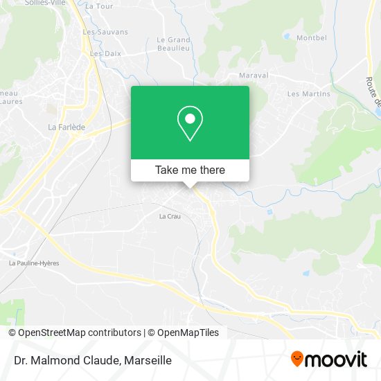 Dr. Malmond Claude map