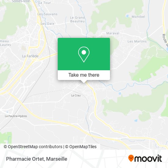 Pharmacie Ortet map