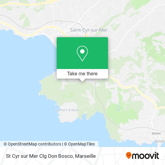 St Cyr sur Mer Clg Don Bosco map