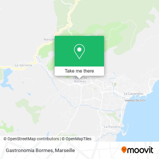 Gastronomia Bormes map