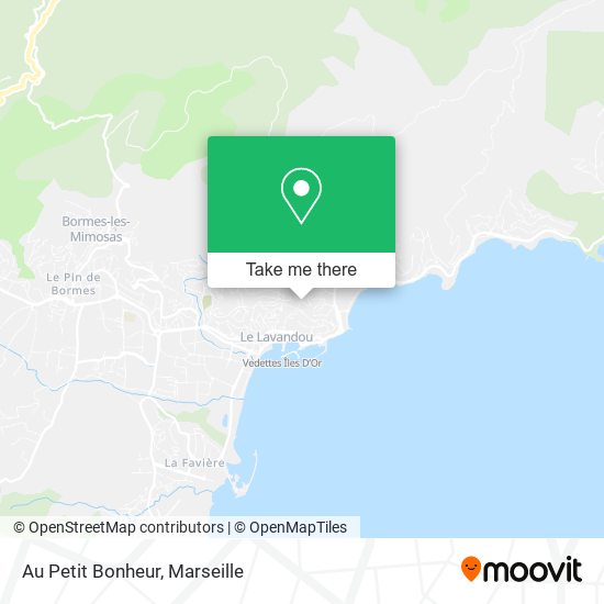 Au Petit Bonheur map