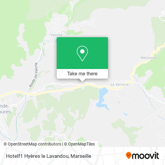 Hotelf1 Hyères le Lavandou map