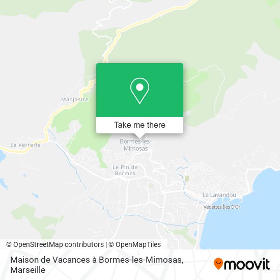 Maison de Vacances à Bormes-les-Mimosas map