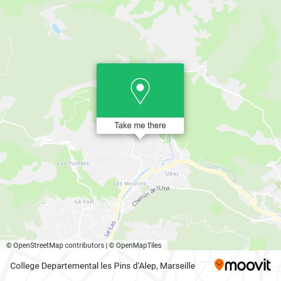 College Departemental les Pins d'Alep map