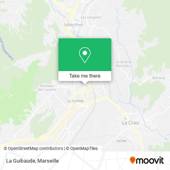 La Guibaude map