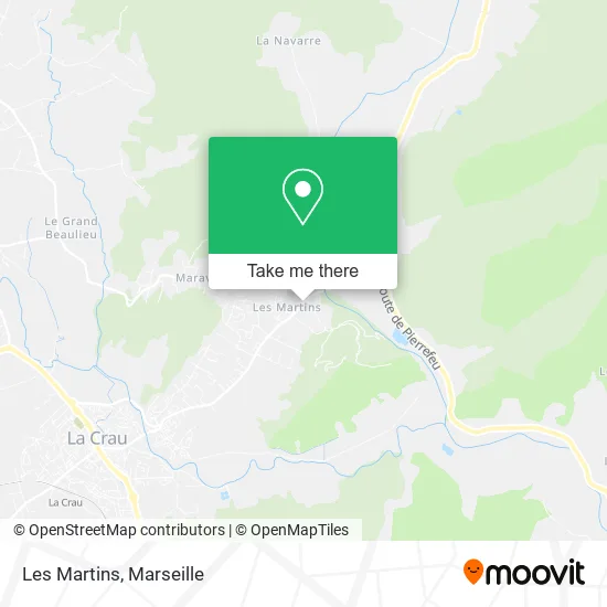 Les Martins map