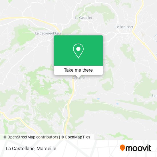 La Castellane map
