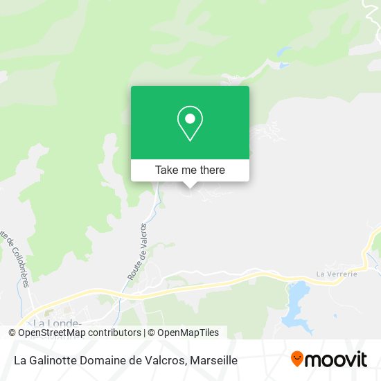 La Galinotte Domaine de Valcros map
