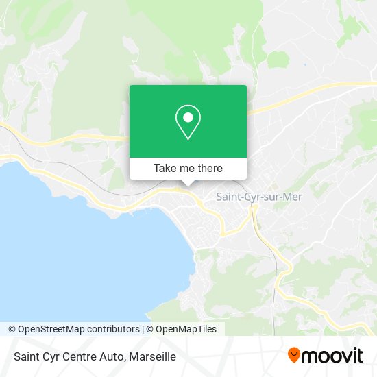 Mapa Saint Cyr Centre Auto