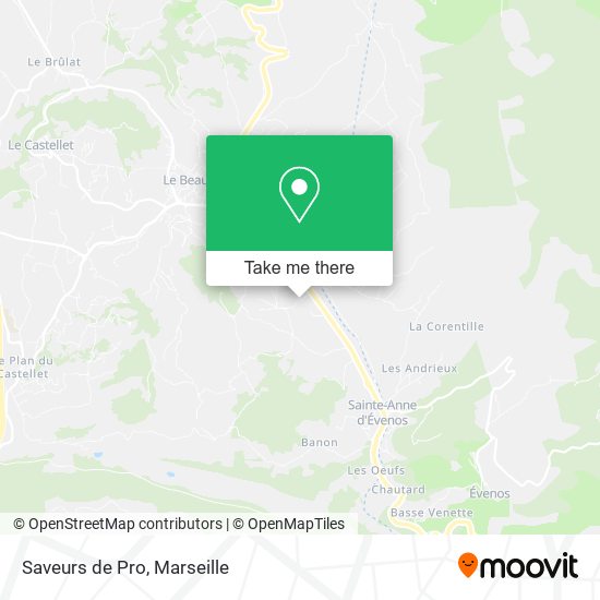 Saveurs de Pro map