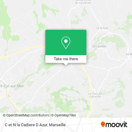 C et N la Cadiere D Azur map