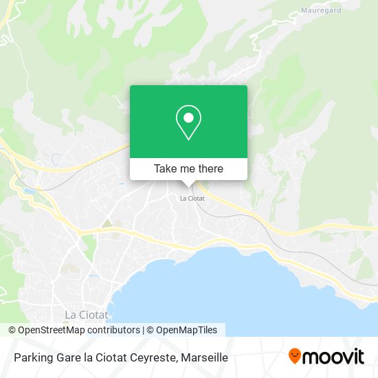 Parking Gare la Ciotat Ceyreste map