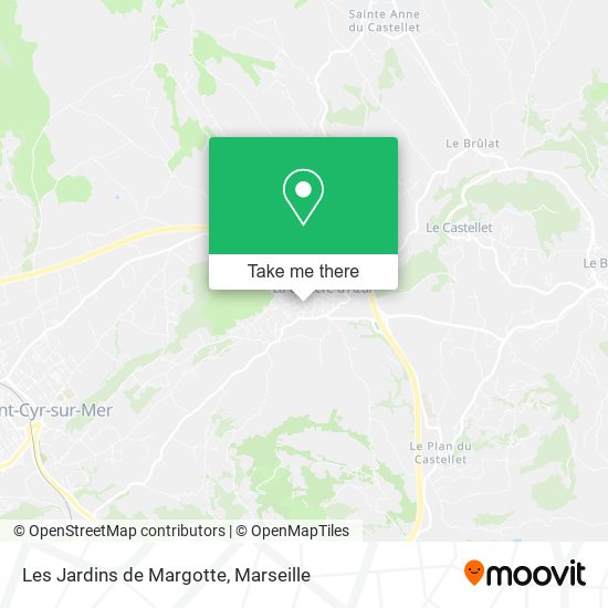 Les Jardins de Margotte map