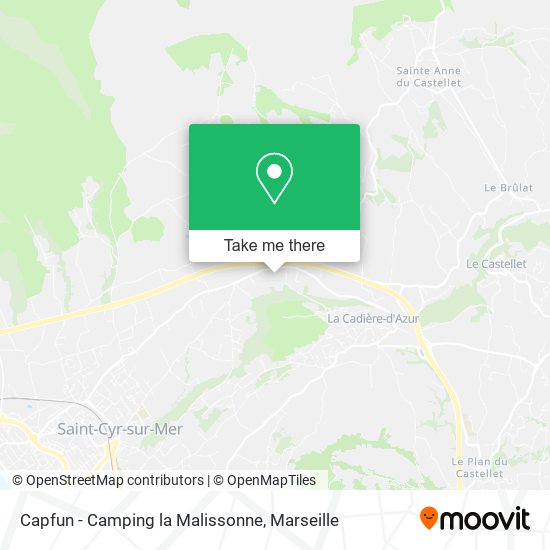 Capfun - Camping la Malissonne map