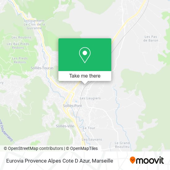 Eurovia Provence Alpes Cote D Azur map
