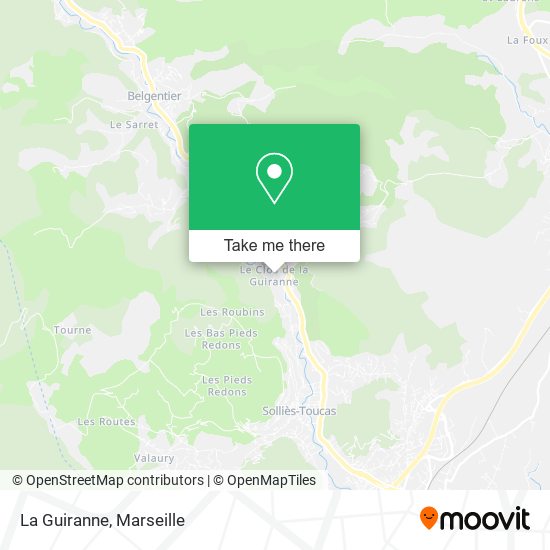 La Guiranne map