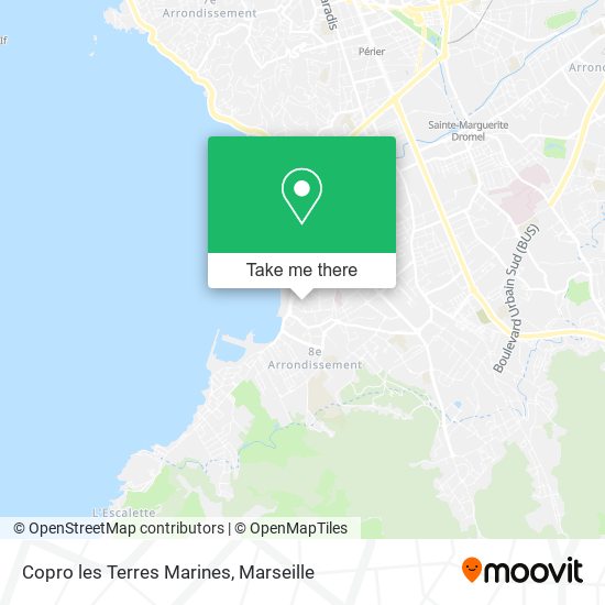 Copro les Terres Marines map