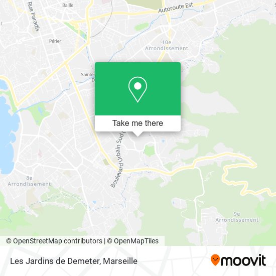 Les Jardins de Demeter map