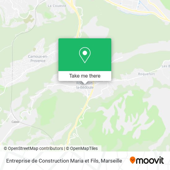 Mapa Entreprise de Construction Maria et Fils