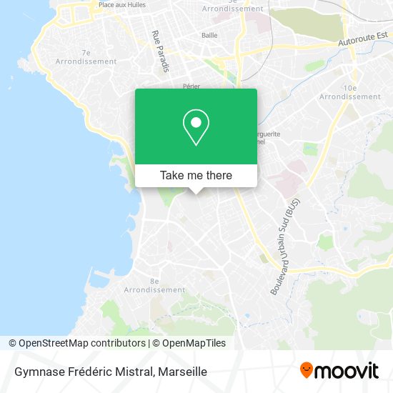 Gymnase Frédéric Mistral map