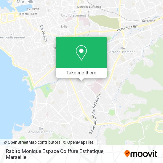 Mapa Rabito Monique Espace Coiffure Esthetique