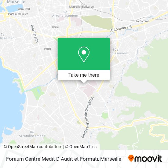 Mapa Foraum Centre Medit D Audit et Formati