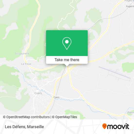 Les Défens map