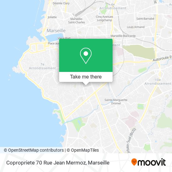 Mapa Copropriete 70 Rue Jean Mermoz