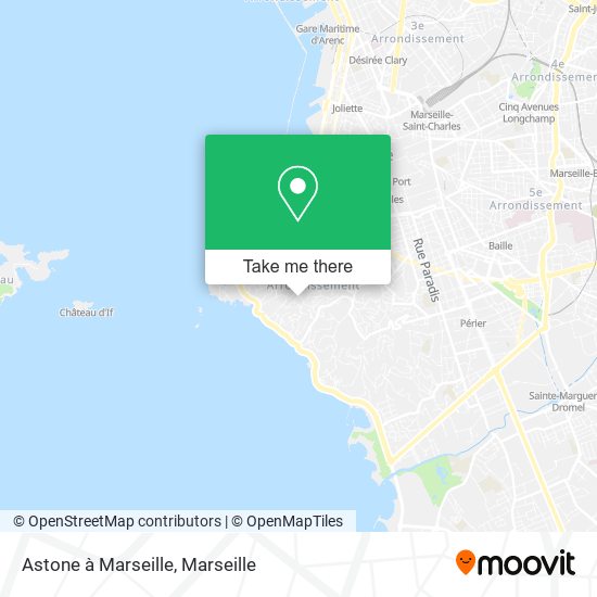 Astone à Marseille map