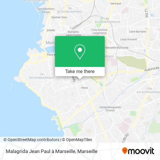 Malagrida Jean Paul à Marseille map