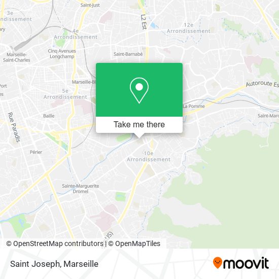 Saint Joseph map