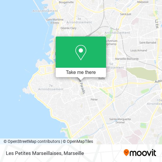 Mapa Les Petites Marseillaises