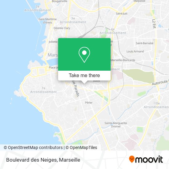 Mapa Boulevard des Neiges